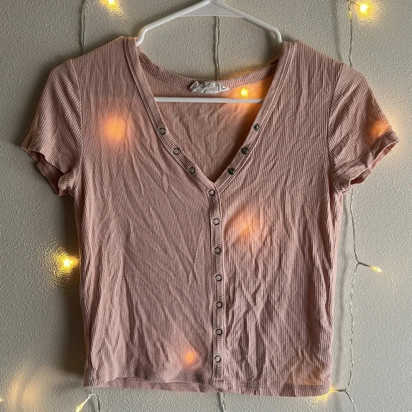 Bundle of 5 Ribbed Button Down T-Shirts - Picture 3 of 6